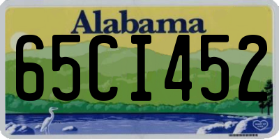 AL license plate 65CI452