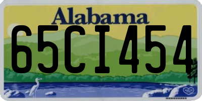 AL license plate 65CI454
