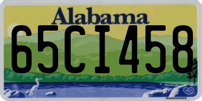 AL license plate 65CI458