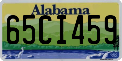 AL license plate 65CI459