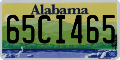 AL license plate 65CI465