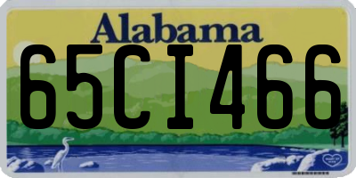 AL license plate 65CI466