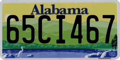 AL license plate 65CI467