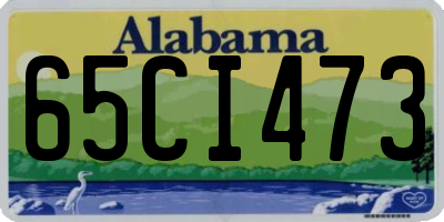 AL license plate 65CI473