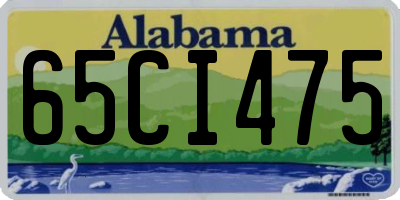 AL license plate 65CI475