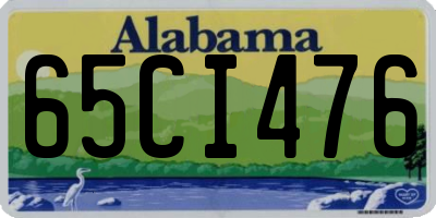AL license plate 65CI476