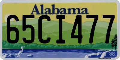 AL license plate 65CI477