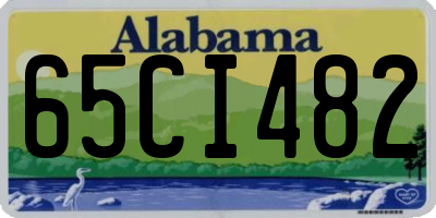 AL license plate 65CI482