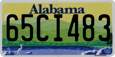 AL license plate 65CI483