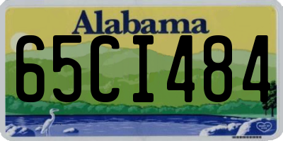 AL license plate 65CI484