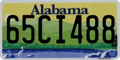 AL license plate 65CI488