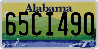 AL license plate 65CI490