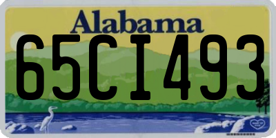 AL license plate 65CI493