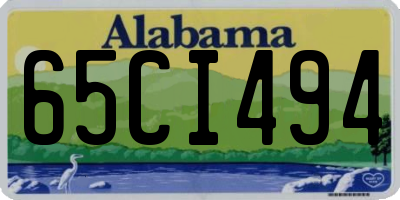 AL license plate 65CI494