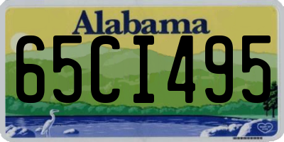 AL license plate 65CI495