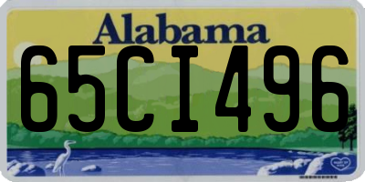 AL license plate 65CI496
