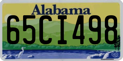 AL license plate 65CI498