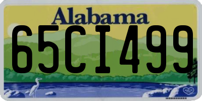 AL license plate 65CI499