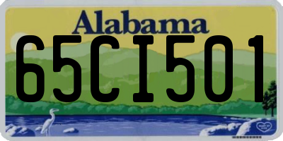 AL license plate 65CI501