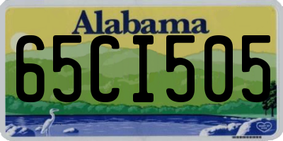 AL license plate 65CI505