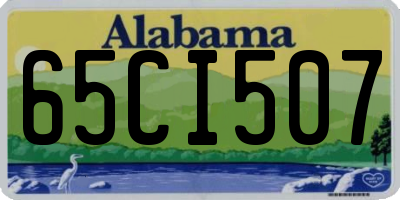AL license plate 65CI507