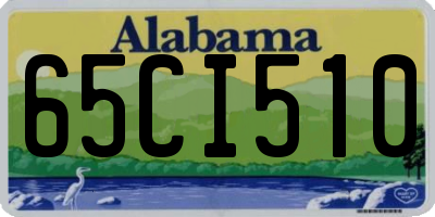 AL license plate 65CI510