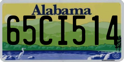 AL license plate 65CI514