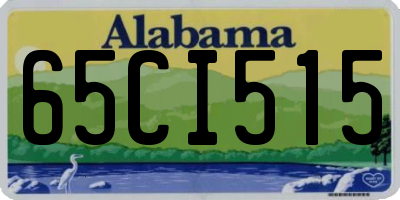 AL license plate 65CI515