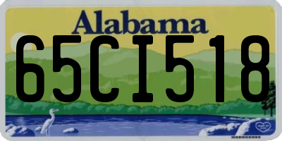 AL license plate 65CI518
