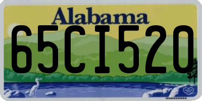 AL license plate 65CI520