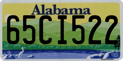 AL license plate 65CI522