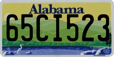 AL license plate 65CI523