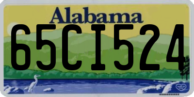 AL license plate 65CI524
