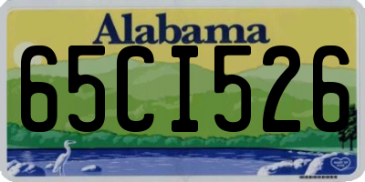 AL license plate 65CI526