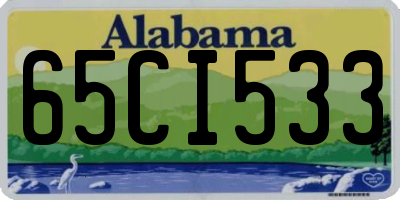 AL license plate 65CI533