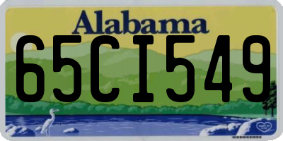 AL license plate 65CI549