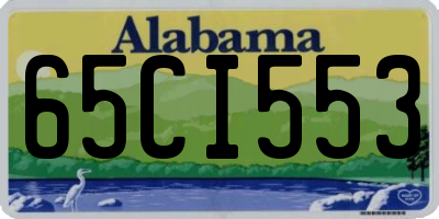 AL license plate 65CI553