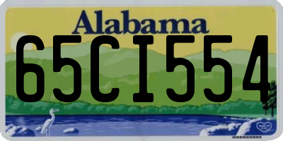 AL license plate 65CI554