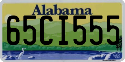 AL license plate 65CI555