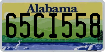 AL license plate 65CI558