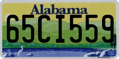 AL license plate 65CI559