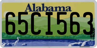 AL license plate 65CI563