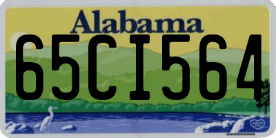 AL license plate 65CI564