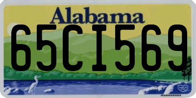 AL license plate 65CI569