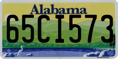 AL license plate 65CI573