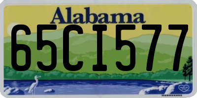 AL license plate 65CI577