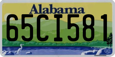 AL license plate 65CI581