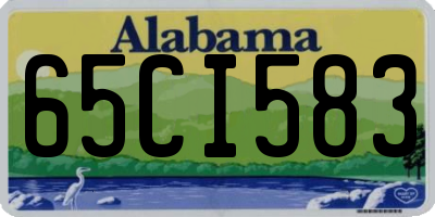 AL license plate 65CI583