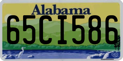 AL license plate 65CI586