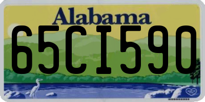 AL license plate 65CI590